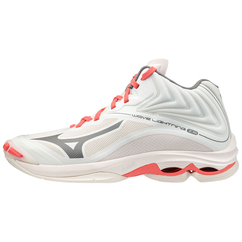 Mizuno Wave Lightning Z6 Mid Cut Női Röplabda Cipő Fehér SBG926301